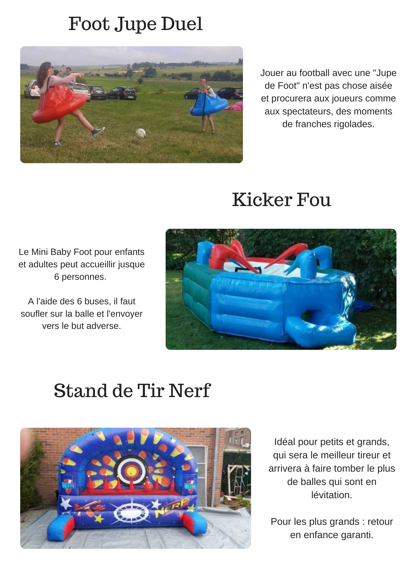 jeux gonflable brabant wallon